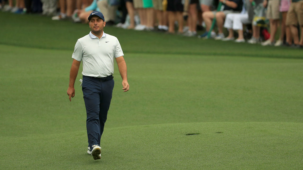 AUGUSTA, GEORGIA - APRIL 14: Francesco Molinari of Italy walks on the second hole during the final round of the Masters at Augusta National Golf Club on April 14, 2019 in Augusta, Georgia.