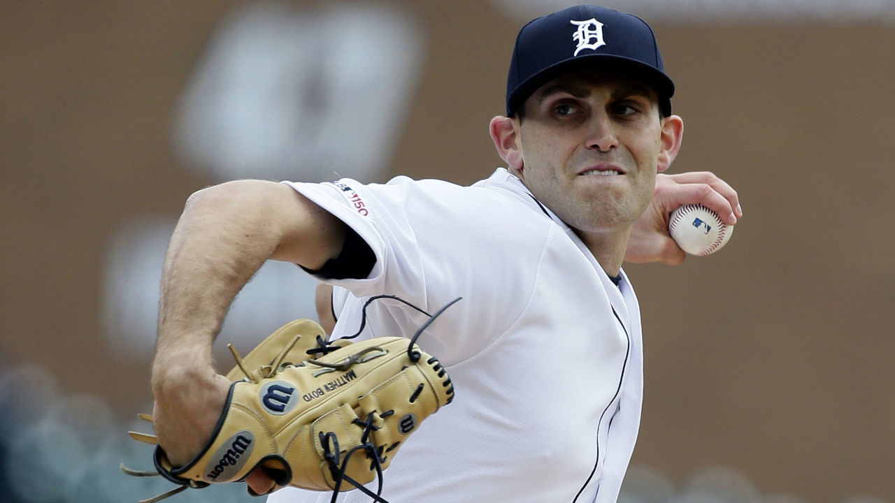 DETROIT, MI - APRIL 10: Matthew Boyd #48 of the Detroit Tigers pitches against the Cleveland Indians during the second inning at Comerica Park on April 10, 2019 in Detroit, Michigan.