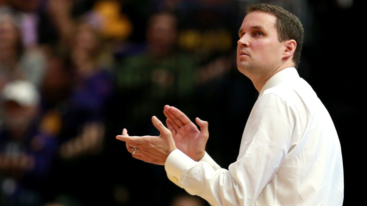 BATON ROUGE , LOUISIANA - FEBRUARY 26: Head coach Will Wade of the LSU Tigers looks on as his team takes on the Texas A&M Aggies at Pete Maravich Assembly Center on February 26, 2019 in Baton Rouge, Louisiana.