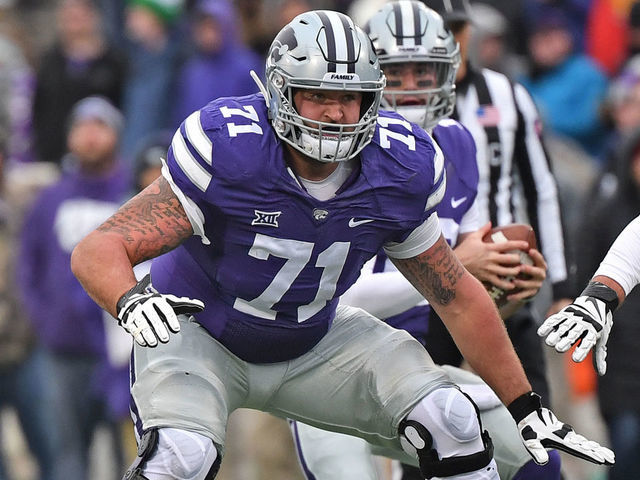 Broncos add to offensive line, select Dalton Risner