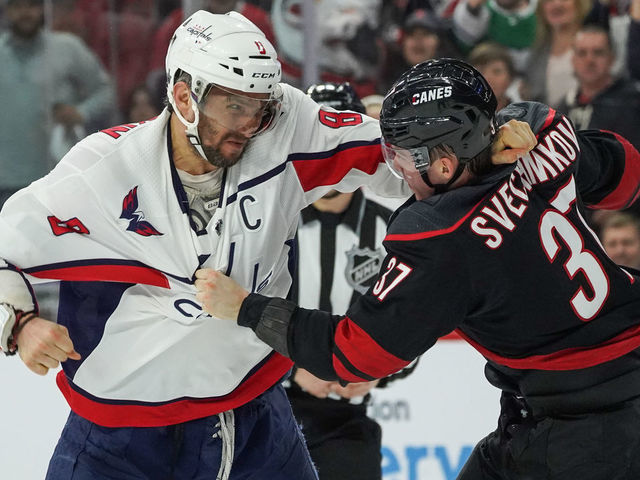 Brind Amour Bothered By Ovechkin S Role In Fight With Svechnikov Thescore Com Brind Amour Bothered By Ovechkin S Role In Fight With Svechnikov Thescore Com