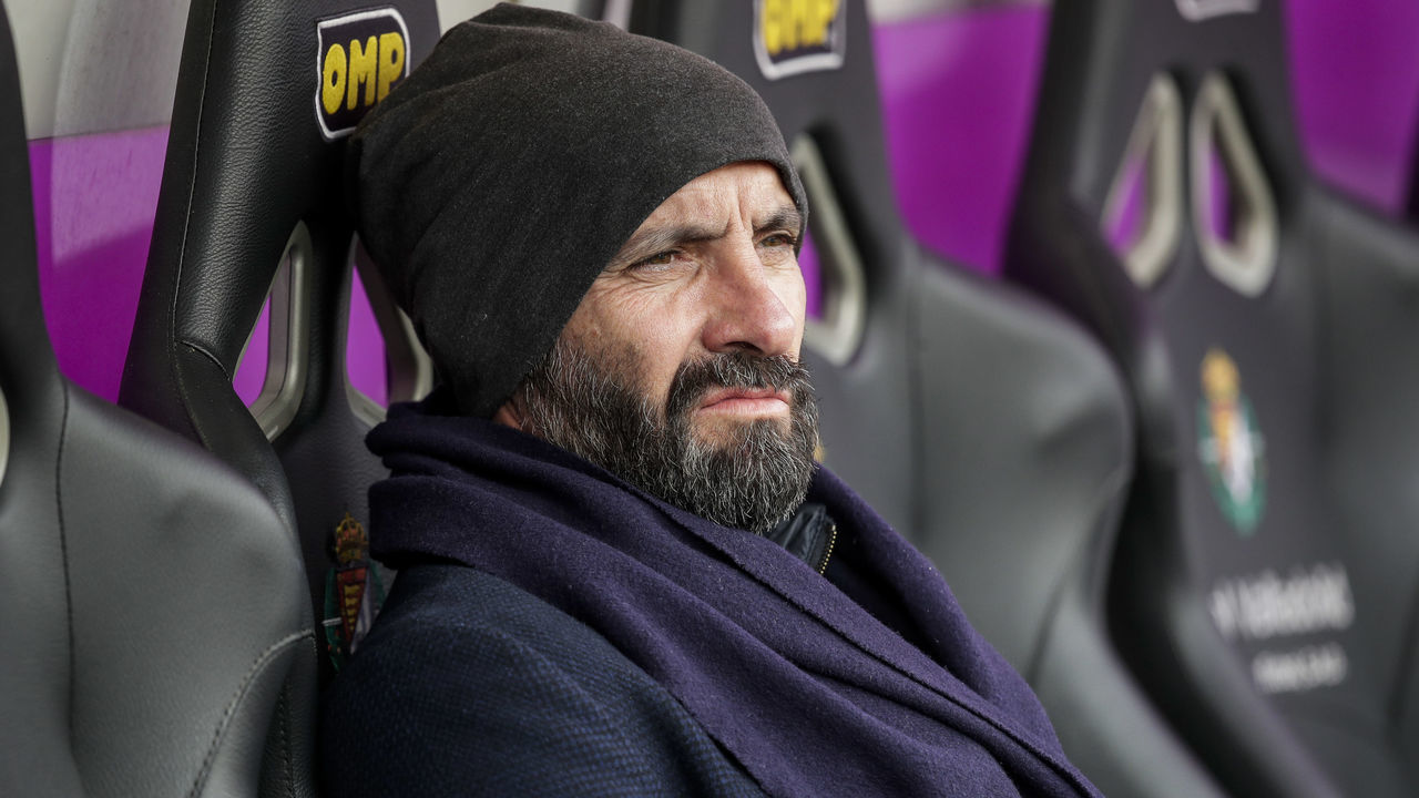 VALLADOLID, SPAIN - APRIL 7: sports director Monchi of Sevilla FC during the La Liga Santander match between Real Valladolid v Sevilla at the Estadio Nuevo José Zorrilla on April 7, 2019 in Valladolid Spain