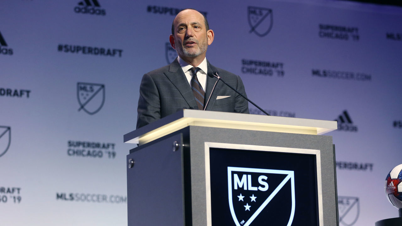 CHICAGO, IL - JANUARY 11: MLS Commissioner Don Garber during the MLS SuperDraft 2019 presented on January 11, 2019, at McCormick Place in Chicago, IL.