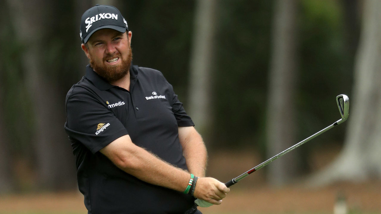 HILTON HEAD ISLAND, SOUTH CAROLINA - APRIL 19: Shane Lowry of Ireland plays his second shot on the second hole during the second round of the 2019 RBC Heritage at Harbour Town Golf Links on April 19, 2019 in Hilton Head Island, South Carolina.