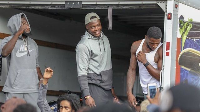 Saints' Bridgewater handed out cash after running out of toys at toy drive