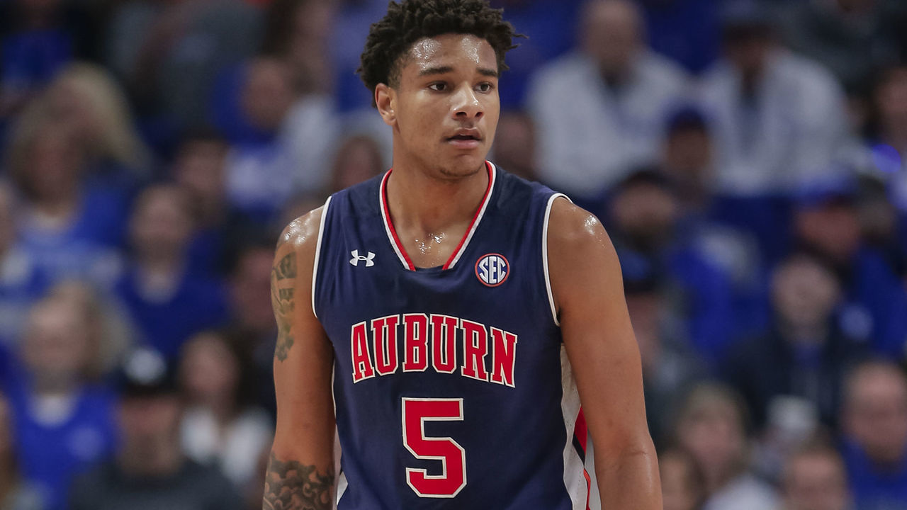LEXINGTON, KY - FEBRUARY 23: Chuma Okeke #5 of the Auburn Tigers is seen during the game against the Kentucky Wildcats at Rupp Arena on February 23, 2019 in Lexington, Kentucky.