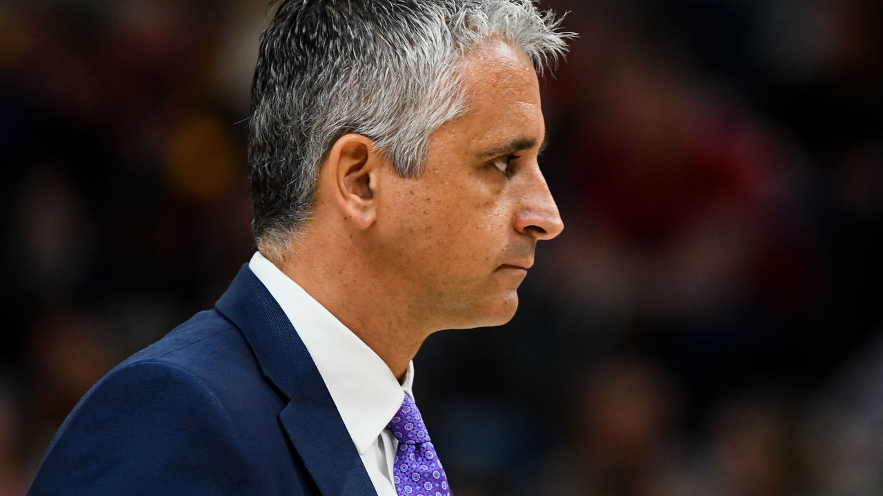 SALT LAKE CITY, UT - MARCH 25: Igor Kokoskov of the Phoenix Suns looks on during a game against the Utah Jazz at Vivint Smart Home Arena on March 25, 2019 in Salt Lake City, Utah.