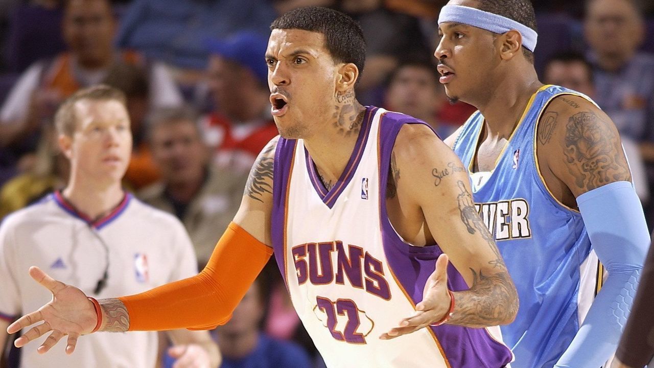 PHOENIX - MARCH 23: Matt Barnes #22 of the Phoenix Suns questions a play during the game against the Denver Nuggets on March 23, 2009 at US Airways Center in Phoenix, Arizona. The Suns won 118-115. NOTE TO USER: User expressly acknowledges and agrees that, by downloading and/or using this Photograph, user is consenting to the terms and conditions of the Getty Images License Agreement. Mandatory Copyright Notice: Copyright 2009 NBAE