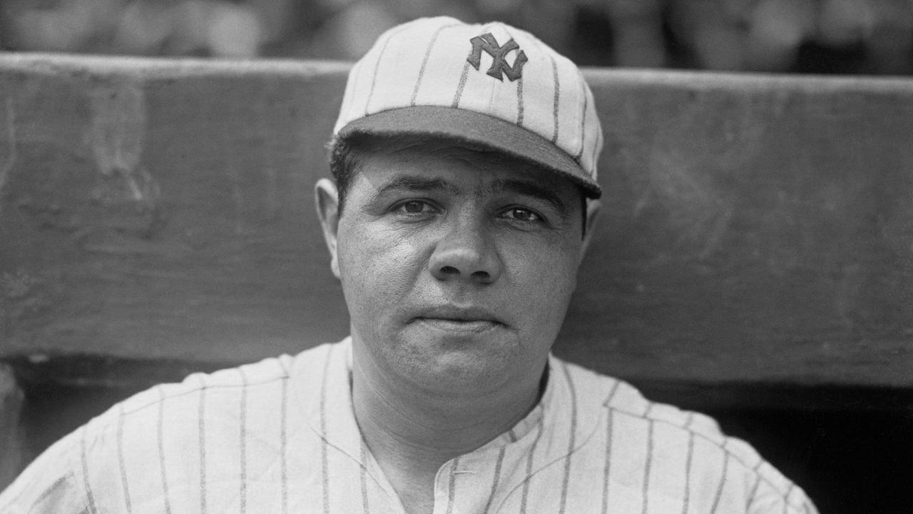 Babe Ruth (1895-1948), legendary American professional baseball player.