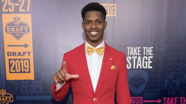 NASHVILLE, TENNESSEE - APRIL 25: Football player Greedy Williams attends the 2019 NFL Draft on April 25, 2019 in Nashville, Tennessee.