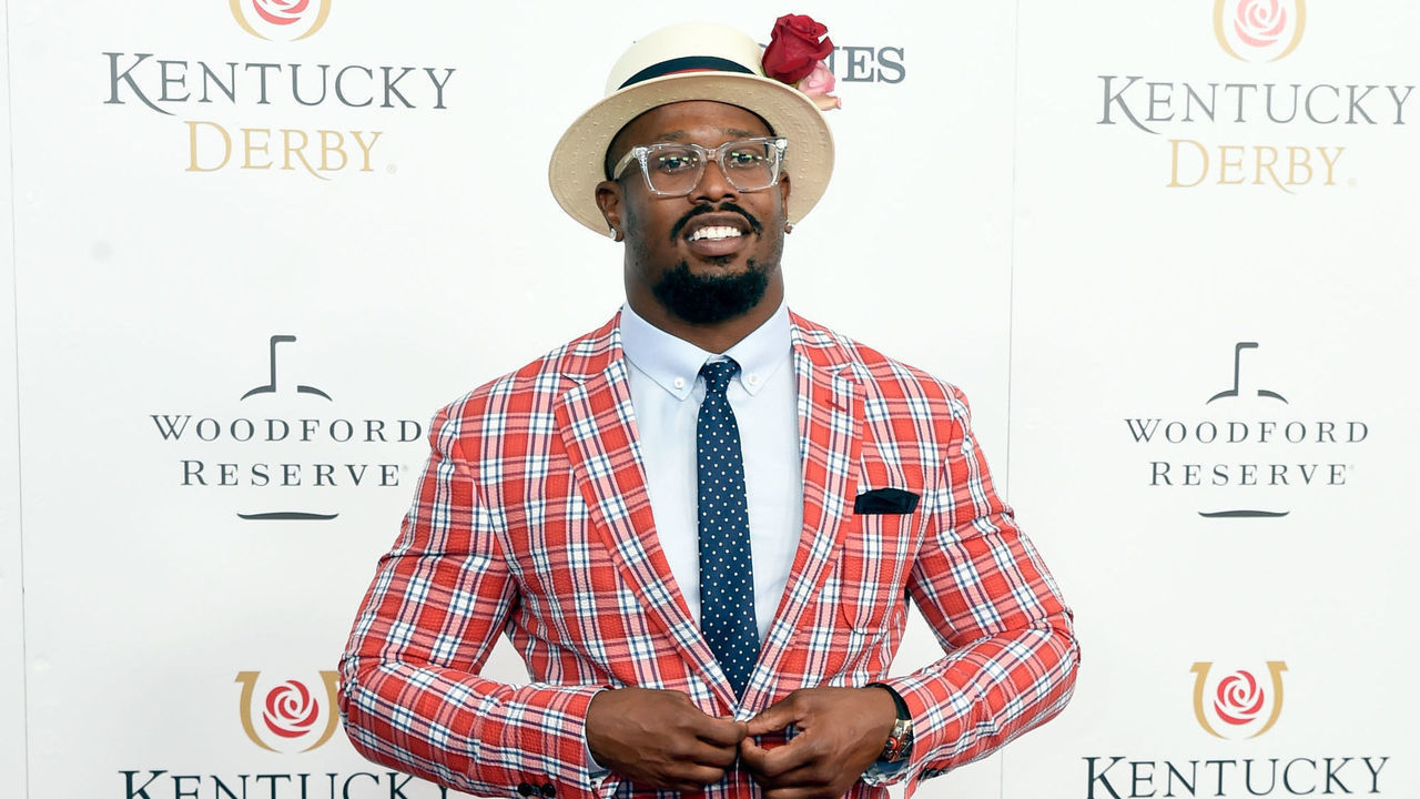 LOUISVILLE, KY - MAY 05: NFL player Von Miller attends The 144th Annual Kentucky Derby at Churchill Downs on May 5, 2018 in Louisville, Kentucky.