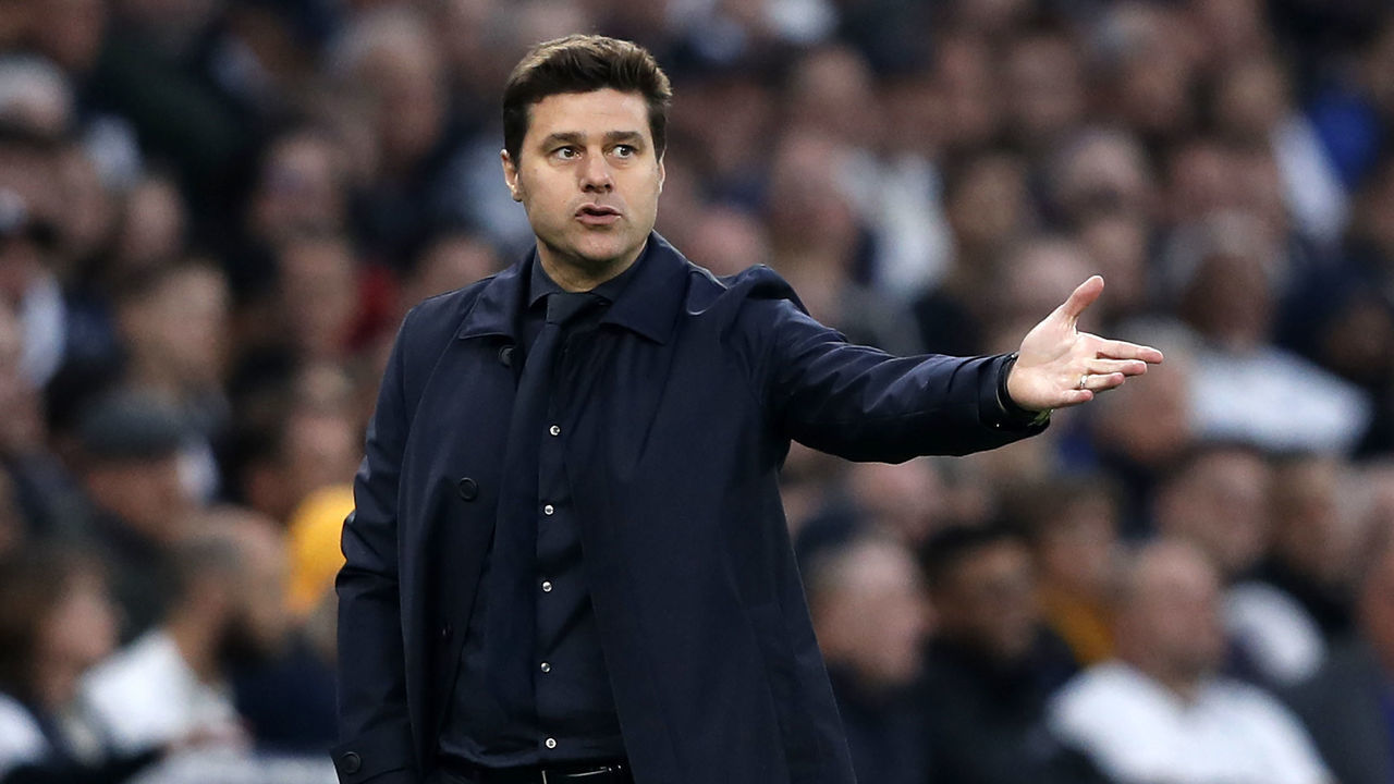 Tottenham Hotspur's Argentinian head coach Mauricio Pochettino gestures on the touchline during the UEFA Champions League semi-final first leg football match between Tottenham Hotspur and Ajax at the Tottenham Hotspur Stadium in north London, on April 30, 2019.