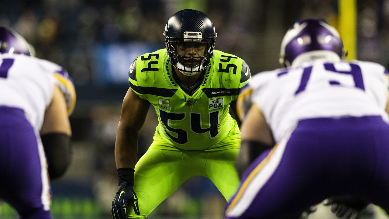 SEATTLE, WA - DECEMBER 10: Seattle Seahawks middle linebacker Bobby Wagner (54) during the NFL regular season football game against the Minnesota Vikings on Monday, Dec, 10, 2019 at CenturyLink Field in Seattle, WA.