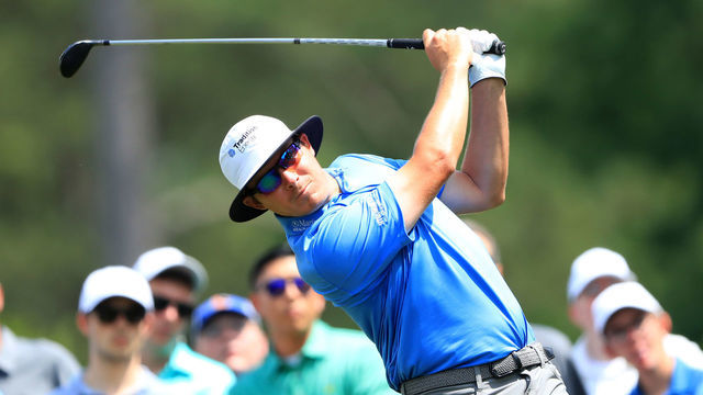 CHARLOTTE, NORTH CAROLINA - MAY 04: Joel Dahmen plays his shot from the sixth tee during the third round of the 2019 Wells Fargo Championship at Quail Hollow Club on May 04, 2019 in Charlotte, North Carolina.