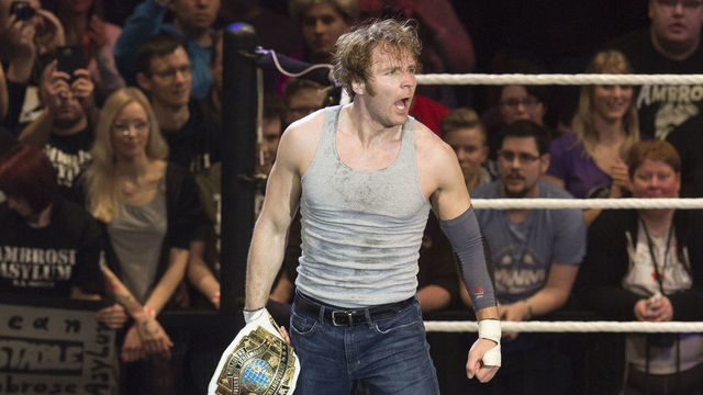 COLOGNE, GERMANY - FEBRUARY 11: Dean Ambrose during WWE Road to WrestleMania at the Lanxess Arena on February 11, 2016 in Cologne, Germany.
