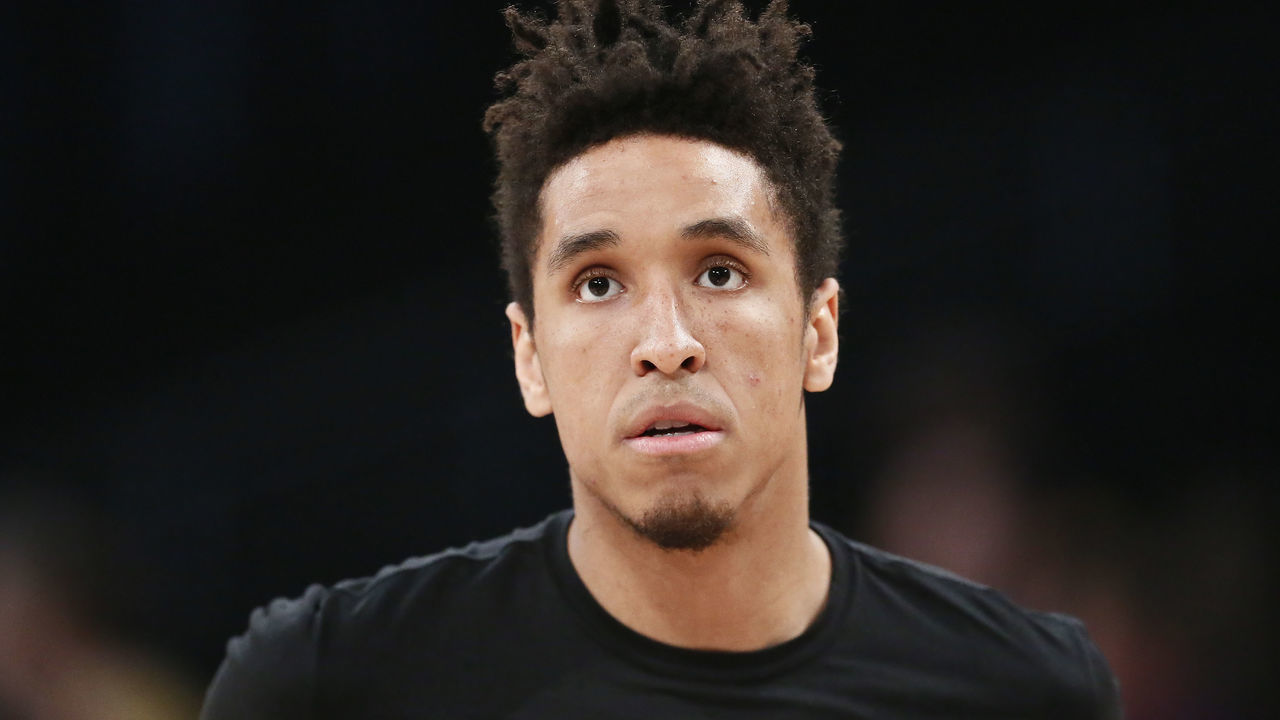 LOS ANGELES, CA - MARCH 1: Malcolm Brogdon #13 of the Milwaukee Bucks looks on before the game on March 1 2019 at STAPLES Center in Los Angeles, California. NOTE TO USER: User expressly acknowledges and agrees that, by downloading and/or using this Photograph, user is consenting to the terms and conditions of the Getty Images License Agreement. Mandatory Copyright Notice: Copyright 2019 NBAE