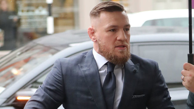 Conor McGregor arrives at Naas District Court in Co Kildare, where he is facing a speeding charge.