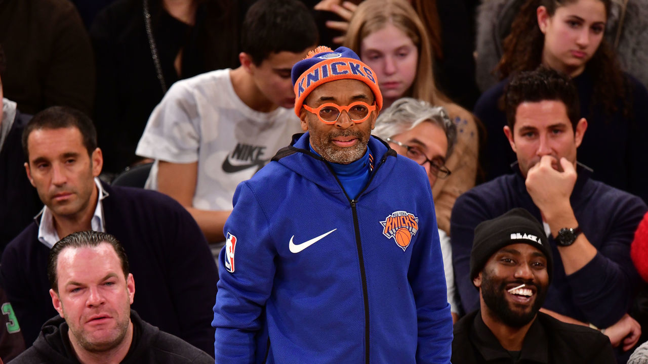 NEW YORK, NY - DECEMBER 16: Spike Lee attends the Oklahoma City Thunder Vs New York Knicks game at Madison Square Garden on December 16, 2017 in New York City.