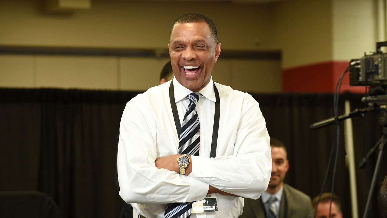 CHICAGO, IL - MAY 14: Head Coach Alvin Gentry of the New Orleans Pelicans smiles during the 2019 NBA Draft Lottery on May 14, 2019 at the Chicago Hilton in Chicago, Illinois. NOTE TO USER: User expressly acknowledges and agrees that, by downloading and/or using this photograph, user is consenting to the terms and conditions of the Getty Images License Agreement. Mandatory Copyright Notice: Copyright 2019 NBAE
