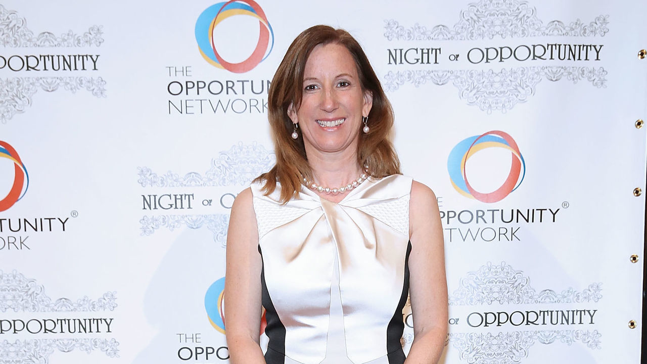 NEW YORK, NY - APRIL 13: Cathy Engelbert, CEO, Deloitte LLP, attends the "8th Annual Night of Opportunity Gala" at Cipriani Wall Street on April 13, 2015 in New York City.
