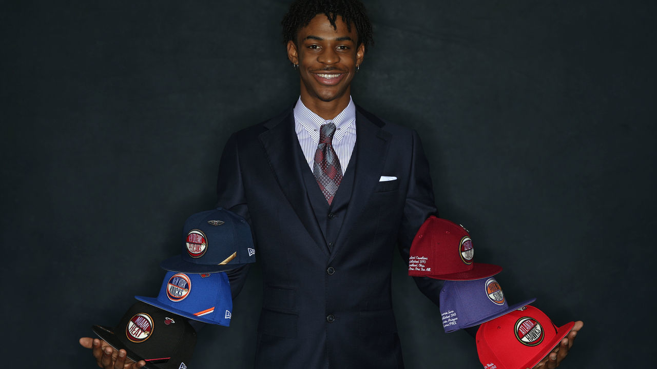 CHICAGO, IL - MAY 14: NBA Draft Prospect, Ja Morant poses for a portrait at the 2019 NBA Draft Lottery on May 14, 2019 at the Chicago Hilton in Chicago, Illinois. NOTE TO USER: User expressly acknowledges and agrees that, by downloading and/or using this photograph, user is consenting to the terms and conditions of the Getty Images License Agreement. Mandatory Copyright Notice: Copyright 2019 NBAE
