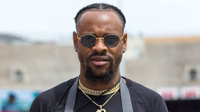 COLUMBUS, OH - APRIL 13: Former Ohio State Buckeye and New Orlean Saint Ted Ginn Jr. walks the sidelines during the Ohio State Life Sports Spring Game presented by Nationwide at Ohio Stadium in Columbus, Ohio on April 13th, 2019.