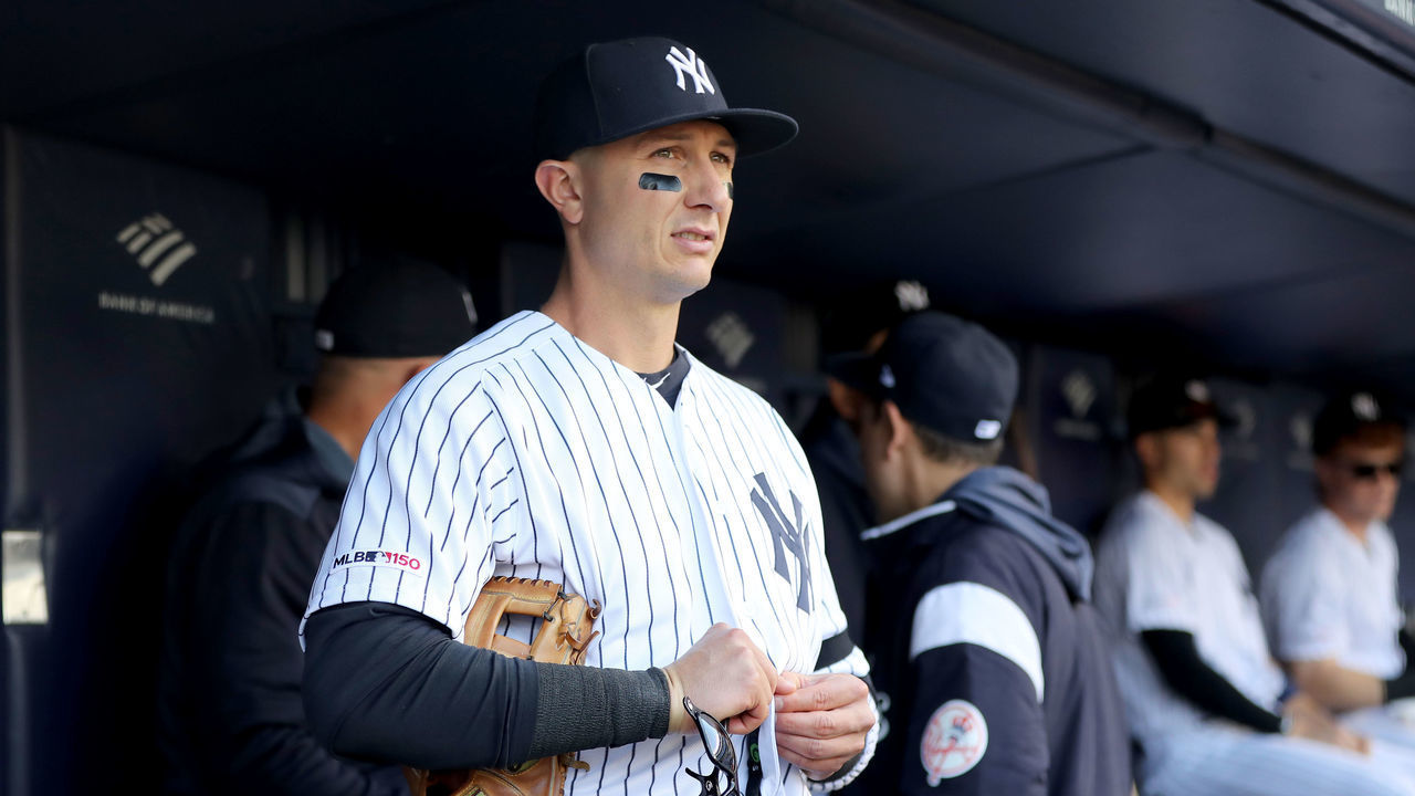 NEW YORK, NEW YORK - APRIL 03: Troy Tulowitzki #12 of the New York Yankees stands in the dugout before the game against the Detroit Tigers at Yankee Stadium on April 03, 2019 in the Bronx borough of New York City.