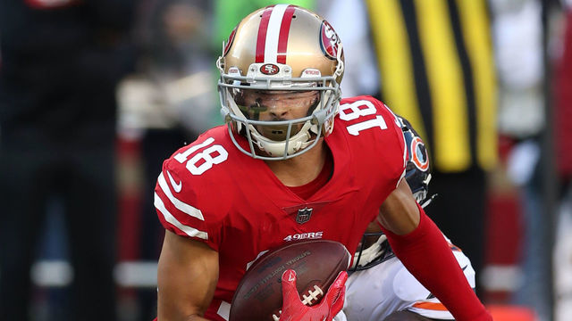 SANTA CLARA, CA - DECEMBER 23: Dante Pettis #18 of the San Francisco 49ers in action during the game against the Chicago Bears at Levi Stadium on December 23, 2018 in Santa Clara, CA. The Bears defeated the 49ers 14-9.