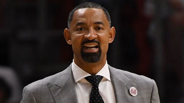 MIAMI, FL - APRIL 21: Miami Heat assistant coach Juwan Howard in action in the first quarter against the Philadelphia 76ers during Game Four of Round One of the 2018 NBA Playoffs at American Airlines Arena on April 21, 2018 in Miami, Florida. *** Local Caption *** Juwan Howard