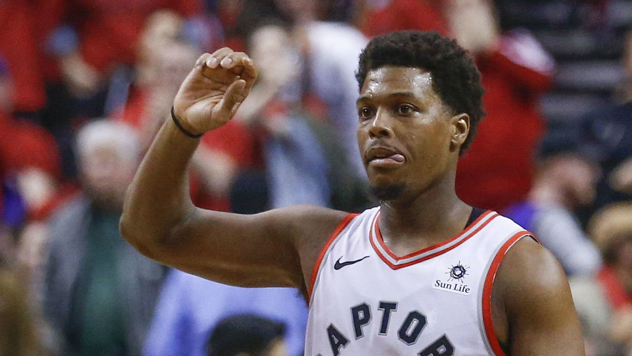 TORONTO, ON - MAY 21: Toronto Raptors guard Kyle Lowry (7) heads to the bench for a time out. Toronto Raptors vs Milwaukee Bucks in 2nd half action of Eastern Conference Final, Game 4 of NBA playoff play at Scotiabank Arena. Raptors won 120-102 and even the series at 2-2. Toronto Star/Rick Madonik (Rick Madonik/Toronto Star via Getty Images)