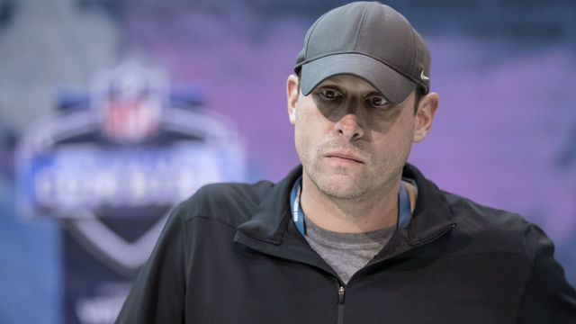 INDIANAPOLIS, IN - FEBRUARY 27: Adam Gase head coach of the New York Jets is seen at the 2019 NFL Combine at Lucas Oil Stadium on February 28, 2019 in Indianapolis, Indiana.