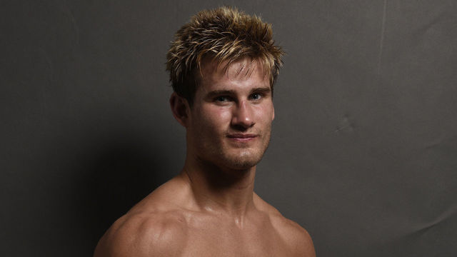 BOISE, ID - JULY 14: Sage Northcutt poses for a post fight portrait during the UFC Fight Night event inside CenturyLink Arena on July 14, 2018 in Boise, Idaho.