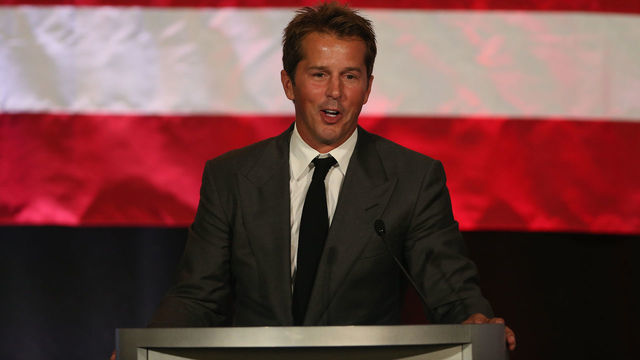 DALLAS, TX - OCTOBER 15: U.S. Hockey Hall of Fame Class of 2012 recipient, Mike Modano speaks during the 40th annual U.S. Hockey Hall of Fame Induction Ceremony & Dinner at Plaza of the Americas on October 15, 2012 in Dallas, Texas.