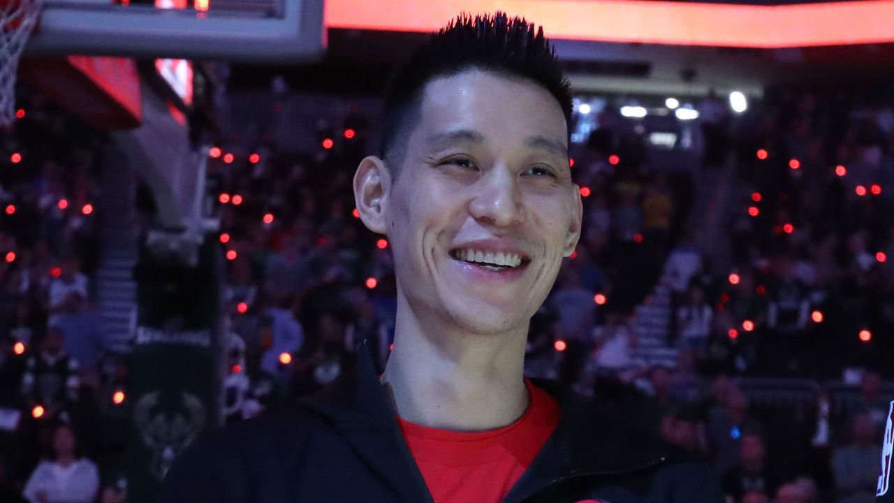 MILWAUKEE, WI - MAY 23: Jeremy Lin #17 of the Toronto Raptors smiles against the Milwaukee Bucks during Game Five of the Eastern Conference Finals of the 2019 NBA Playoffs on May 23, 2019 at the Fiserv Forum Center in Milwaukee, Wisconsin. Mandatory Copyright Notice: Copyright 2019 NBAE .