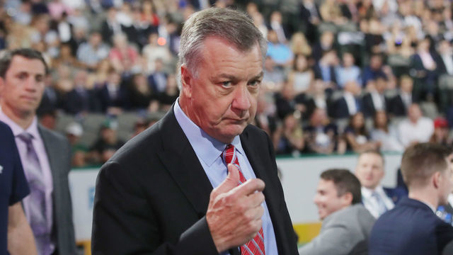 DALLAS, TX - JUNE 22: Don Waddell attends the first round of the 2018 NHL Draft at American Airlines Center on June 22, 2018 in Dallas, Texas.