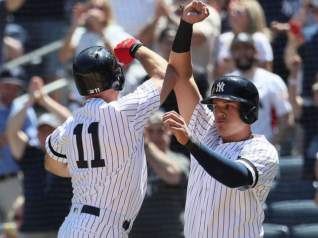 Gary Sanchez and Manny Machado of the San Diego Padres celebrate News  Photo - Getty Images