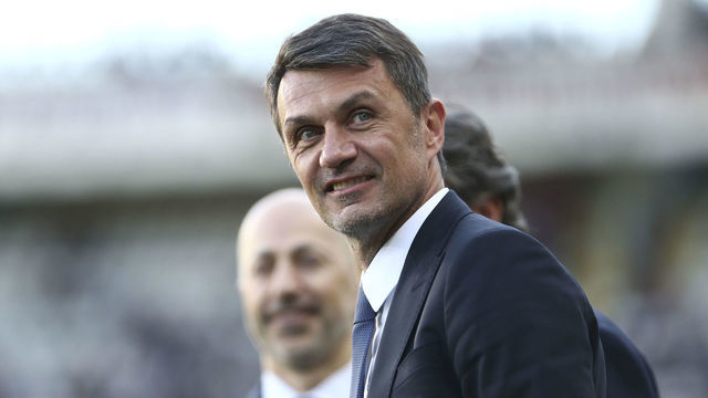 STADIO GRANDE TORINO, TORINO, ITALY - 2019/04/28: AC Milan Sporting Strategy & Development Director Paolo Maldini looks on before the Serie A football match between Torino Fc and Ac Milan. Torino Fc wins 2-0 over Ac Milan.