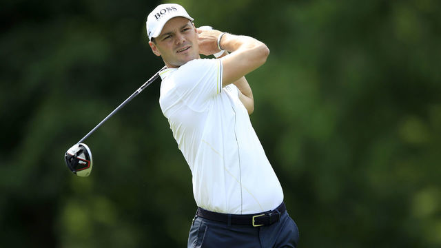 DUBLIN, OHIO - MAY 31: Martin Kaymer of Germany hits his tee shot on the 18th hole during the second round of The Memorial Tournament Presented by Nationwide at Muirfield Village Golf Club on May 31, 2019 in Dublin, Ohio.