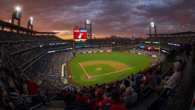PHILADELPHIA, PA - APRIL 09: A general view of Citizens Bank Park during the game between the Washington Nationals and Philadelphia Phillies on April 9, 2019 in Philadelphia, Pennsylvania.