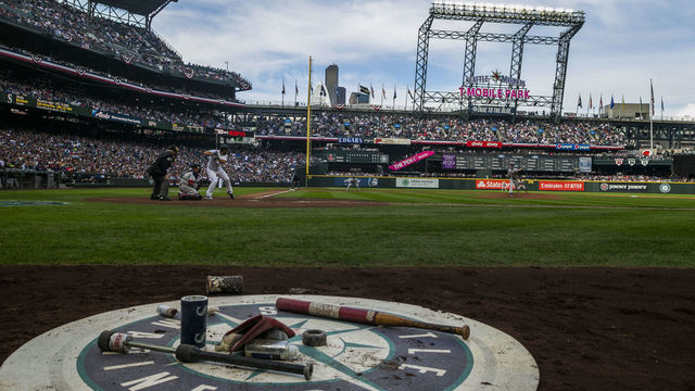 3SEATTLE, WA - MARCH 28: A general view of T-Mobile Park as seen during a Seattle Mariners game on March 28, 2019 in Seattle, Washington.