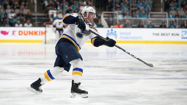 SAN JOSE, CALIFORNIA - MAY 13: Vince Dunn #29 of the St. Louis Blues in action against the San Jose Sharks in Game Two of the Western Conference Final during the 2019 NHL Stanley Cup Playoffs at SAP Center on May 13, 2019 in San Jose, California.