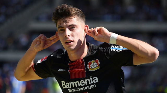 BERLIN, GERMANY - MAY 18: Kai Havertz of Bayer 04 Leverkusen during the bundesliga match between Hertha BSC and Bayer 04 Leverkusen at Olympiastadion on May 18, 2019 in Berlin, Germany. (Photo of City-Press GmbH via Getty Images)