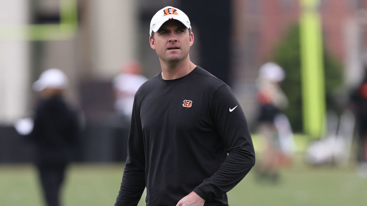 CINCINNATI, OH - MAY 10: Head coach Zac Taylor during Cincinnati Bengals rookie minicamp on May 10th 2019 in Cincinnati, Ohio.