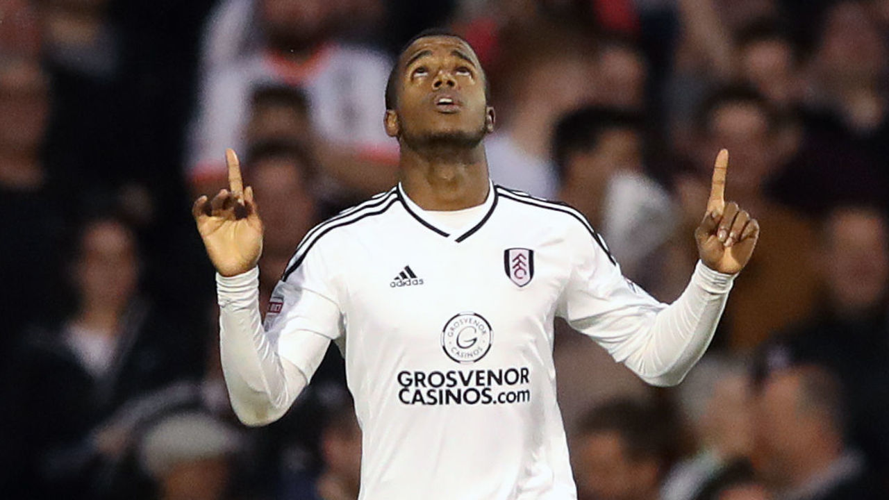 Fulham's Ryan Sessegnon celebrates scoring his side's first goal of the game during the Sky Bet Championship Playoff match at Craven Cottage, London.