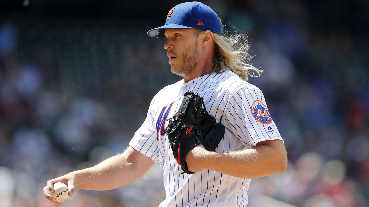 New York Mets' Noah Syndergaard replies to trade rumors with a hug