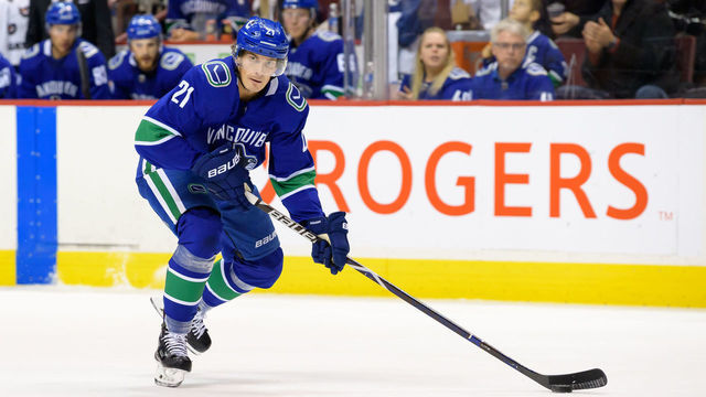VANCOUVER, BC - DECEMBER 20: Vancouver Canucks Left wing Loui Eriksson (21) skates with the puck during their NHL game against the St. Louis Blues at Rogers Arena on December 20, 2018 in Vancouver, British Columbia, Canada. Vancouver won 5-1.