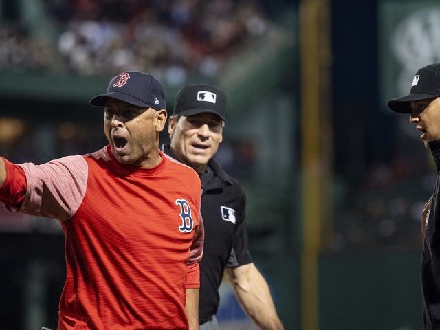 Manager Alex Cora of the Boston Red Sox looks on during batting News  Photo - Getty Images