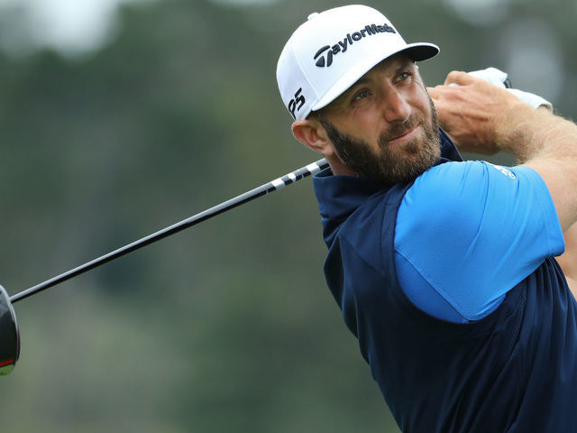PEBBLE BEACH, CALIFORNIA - JUNE 14: Dustin Johnson of the United States plays a shot from the third tee during the second round of the 2019 U.S. Open at Pebble Beach Golf Links on June 14, 2019 in Pebble Beach, California.