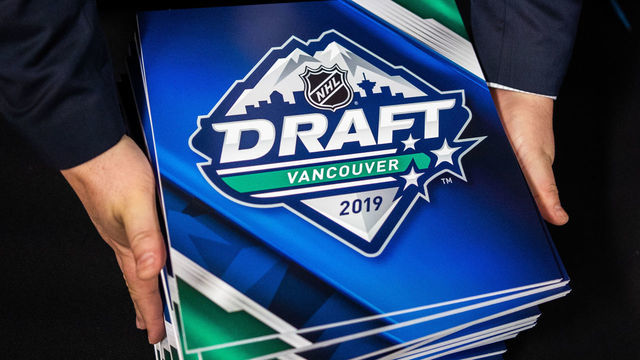 TORONTO, ON - APRIL 10: An NHL official holds the cards during The National Hockey League Draft Lotteryat the CBC Studios on April 10, 2019 in Toronto, Ontario, Canada.
