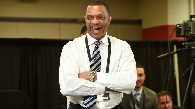 CHICAGO, IL - MAY 14: Head Coach Alvin Gentry of the New Orleans Pelicans smiles during the 2019 NBA Draft Lottery on May 14, 2019 at the Chicago Hilton in Chicago, Illinois. NOTE TO USER: User expressly acknowledges and agrees that, by downloading and/or using this photograph, user is consenting to the terms and conditions of the Getty Images License Agreement. Mandatory Copyright Notice: Copyright 2019 NBAE